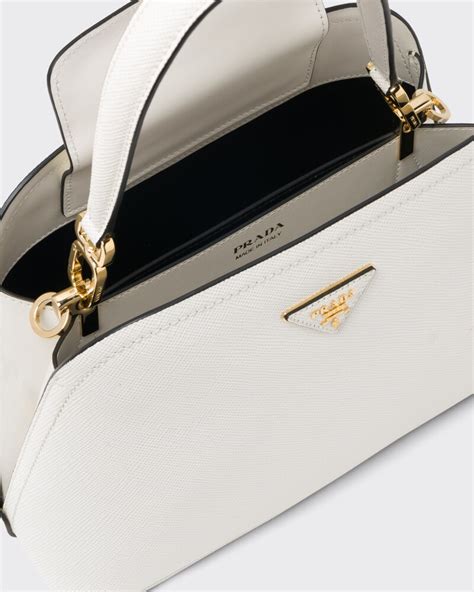 matinee prada|White Medium Saffiano Leather Prada Matinée Bag .